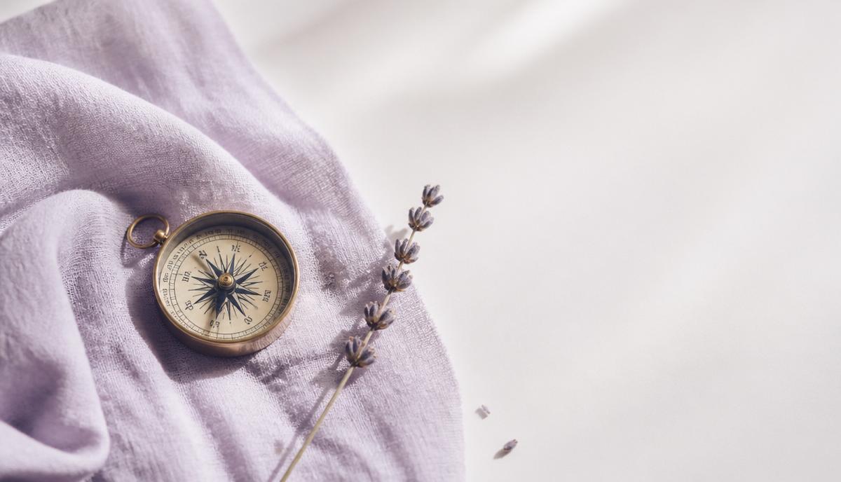 Kompas a levandule v lilac stylu RESTART ŽENY
